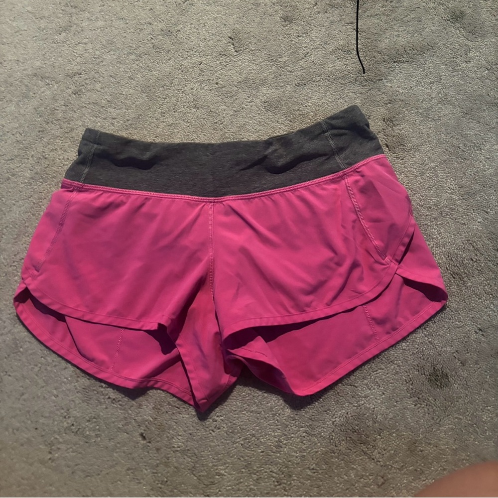 hot pink lululemon shorts